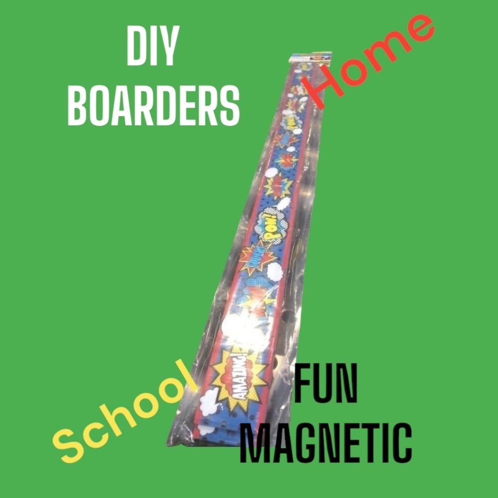 Set Of 2 Superhero Magnetic Border, NWT